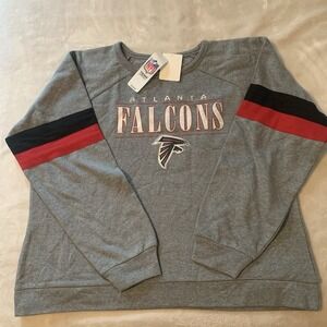 NFL Atlanta Falcons Color Gray Vintage Look Size 2 Xl Long Sleeve Women